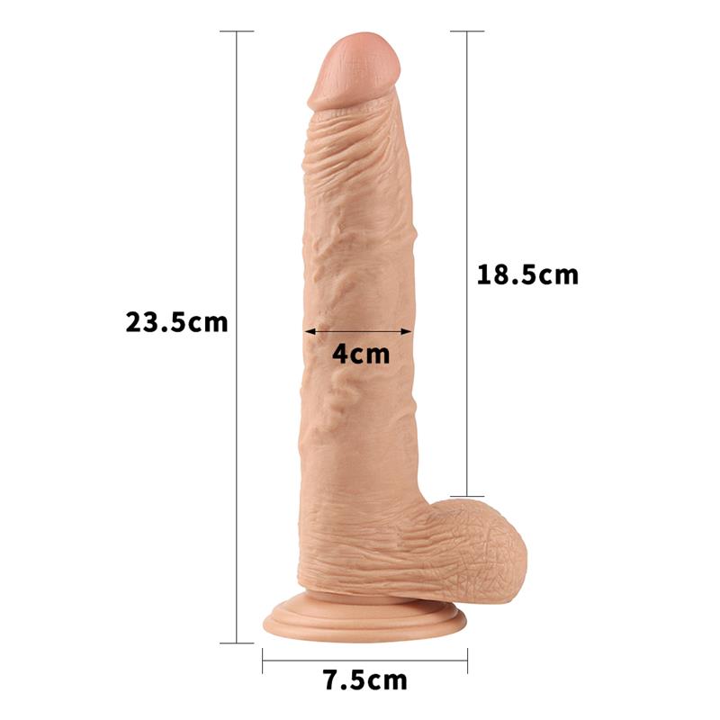 LOVETOY Dildo Real Extreme 9.5" Flesh