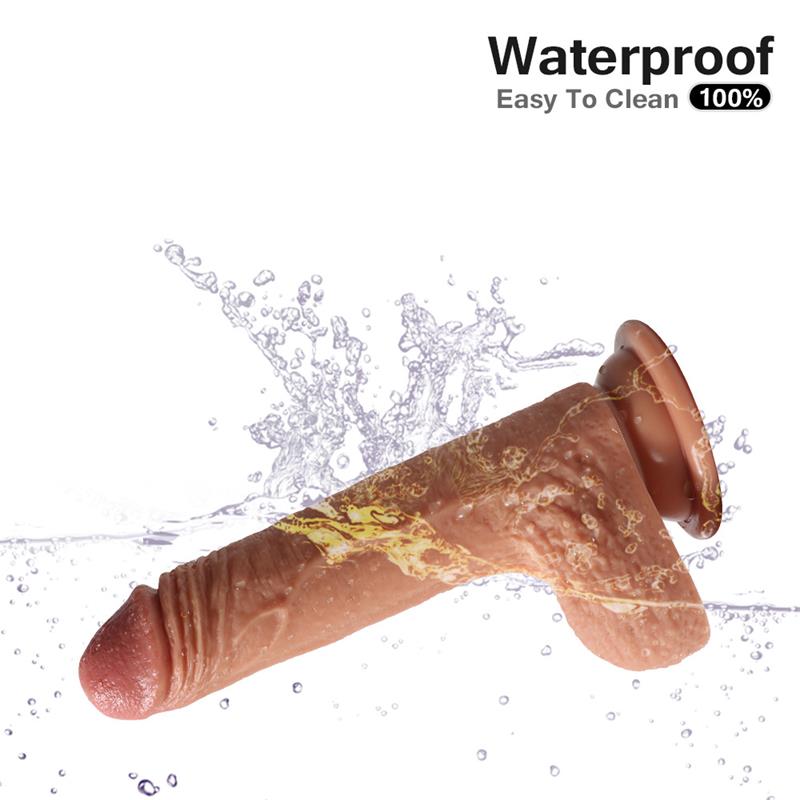 SHEQU Dual Layer Silicone Dildo Crowley 18 cm