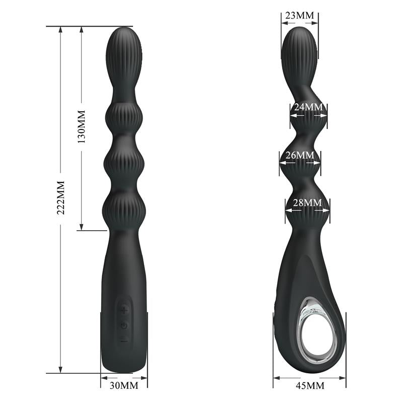 PRETTYLOVE Federer Anal Stimulator with Vibration