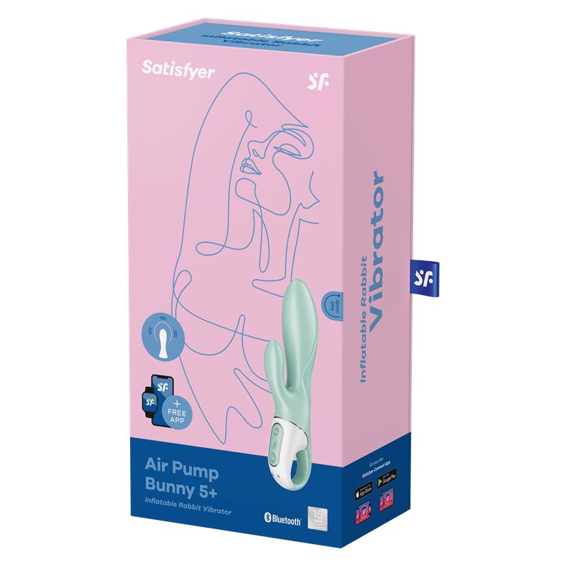 SATISFYER Inflatable Rabbit Vibe Air Pump Bunny 5 with APP Satisfyer Connect