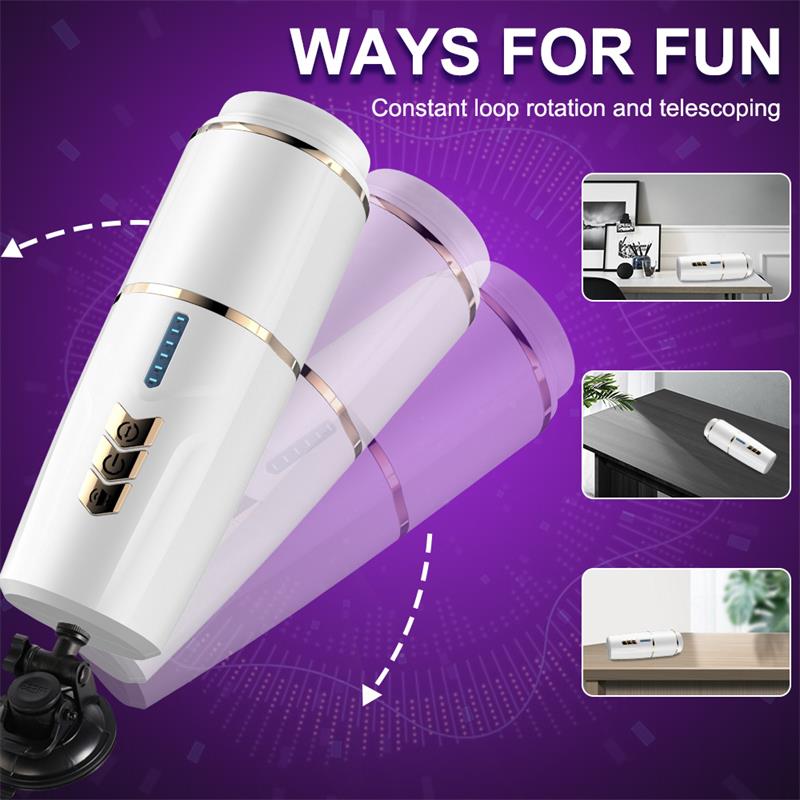 JUICY LAMOUR Kimi Male Masturbator with Telescoping and Rotation Functions