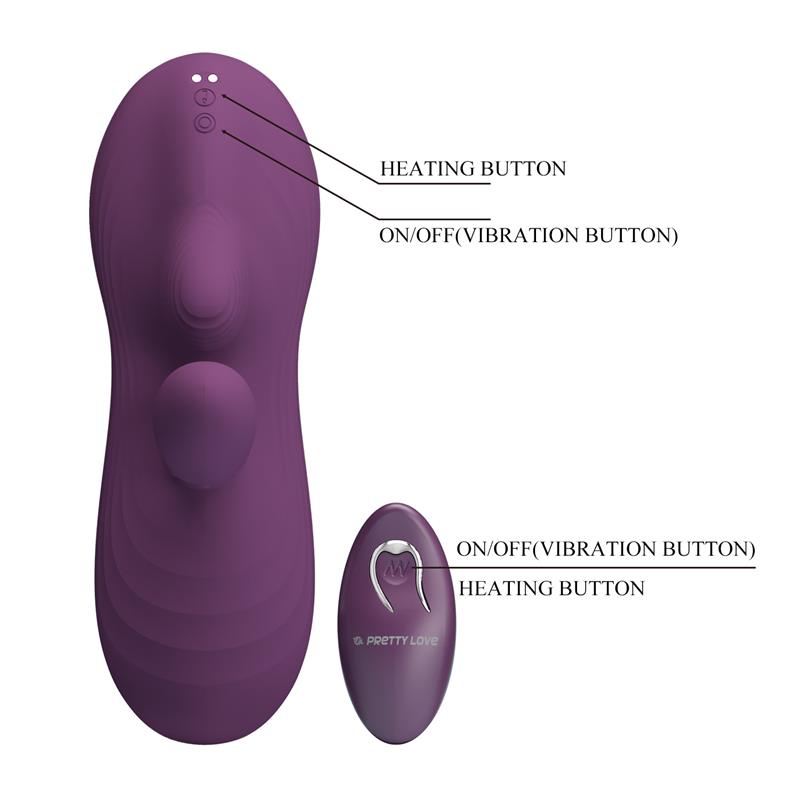 PRETTYLOVE Luka Seat with Vibrator, Finger, Heat Effect and Rotating Beads