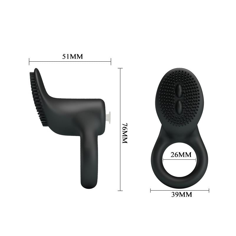 PRETTYLOVE Penis Ring with Vibration Cobra