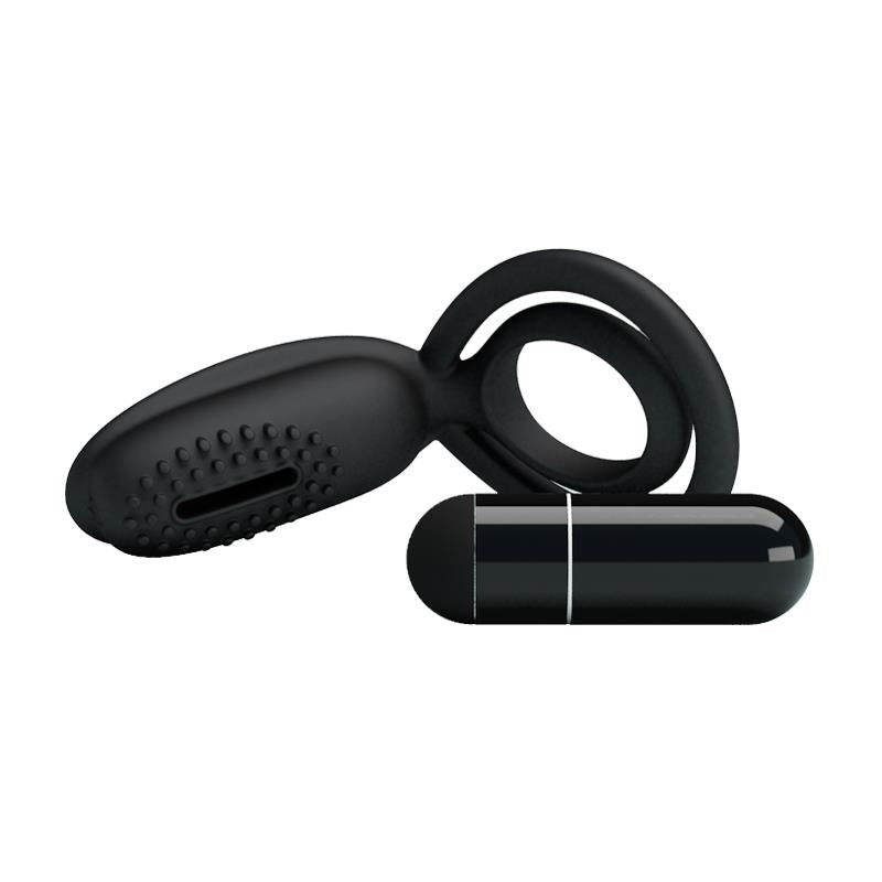 PRETTYLOVE Pretty Love Vibrating Cock Ring Esther Black