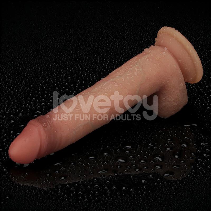 LOVETOY Sliding Pro Dildo Sliding Skin Dual Layer 8.5"