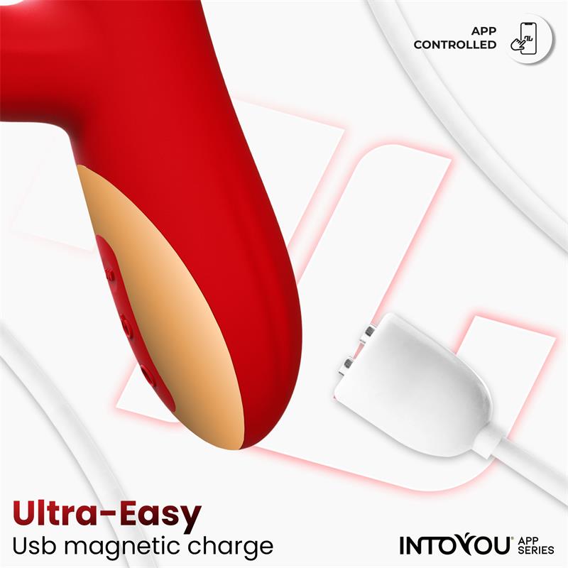 INTOYOU APP SERIES Ascen Thrusting and Waving Vibe with App Magnetic USB