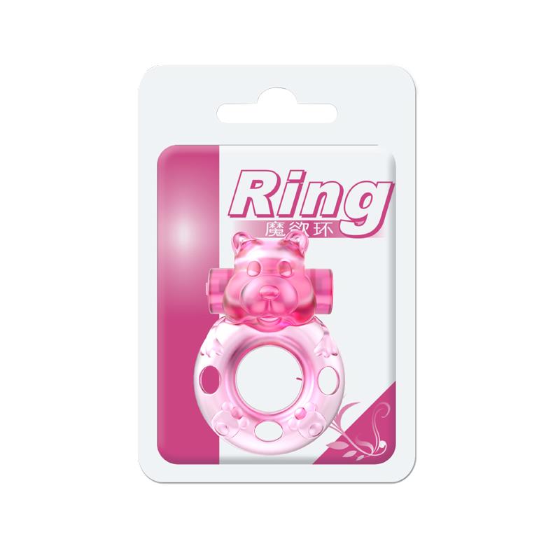BAILE Cock Ring with Vibrating Bullet Bear
