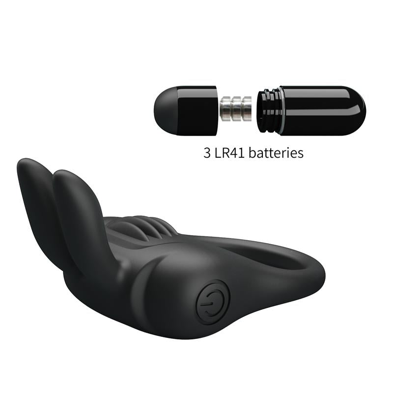 PRETTYLOVE Davion Cock ring with vibration and Rabit