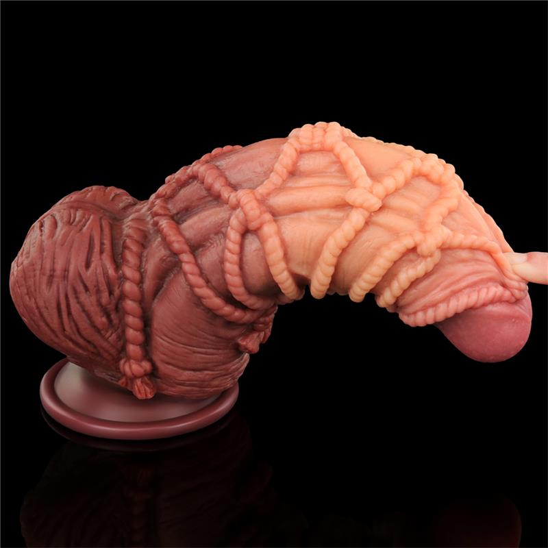 LOVETOY Dildo Dual Layer King Size Nature 9.5"