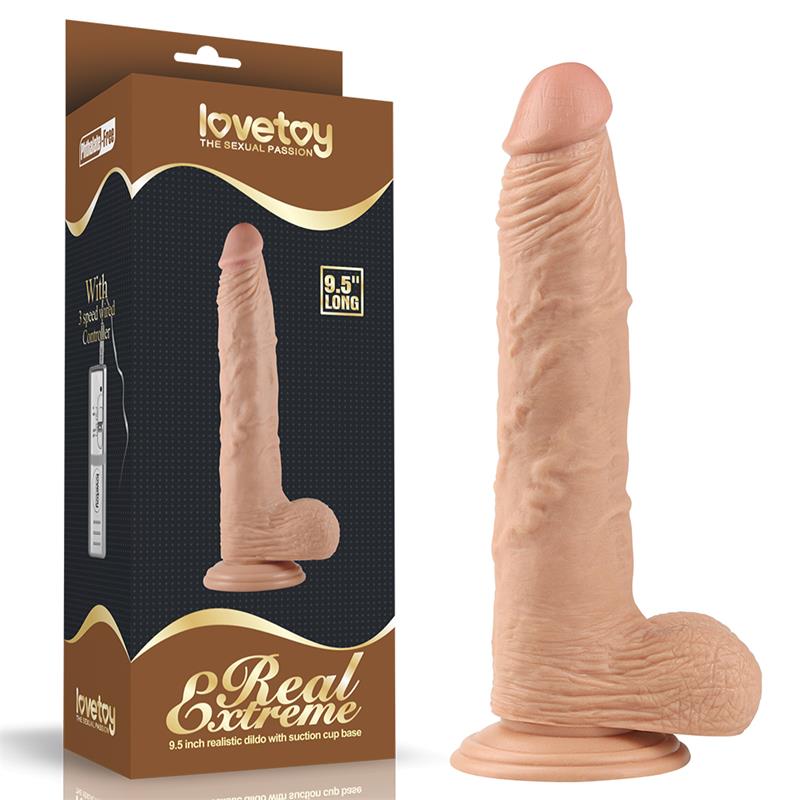 LOVETOY Dildo Real Extreme 9.5" Flesh