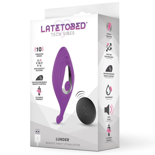 LATETOBED Lunder Panty Stimulator with Remote Control USB