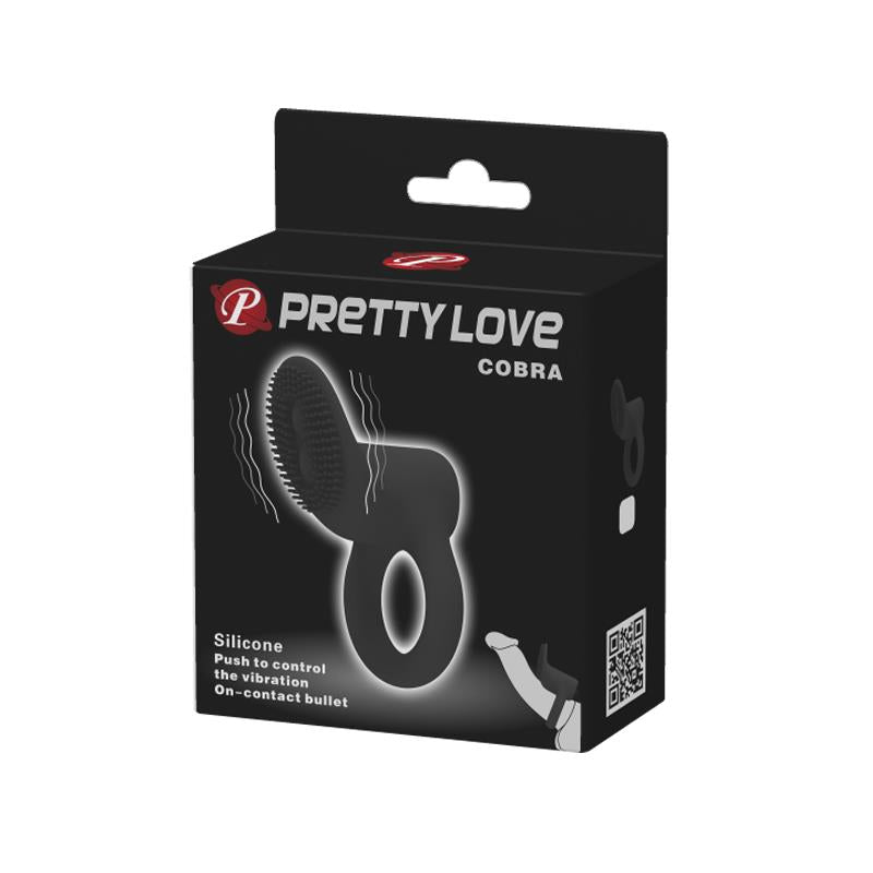 PRETTYLOVE Penis Ring with Vibration Cobra