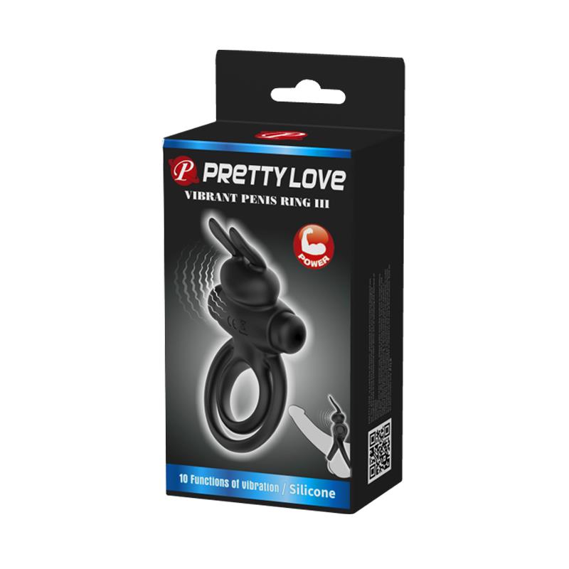 PRETTYLOVE Vibrating Ring Vibrant Penis Ring III