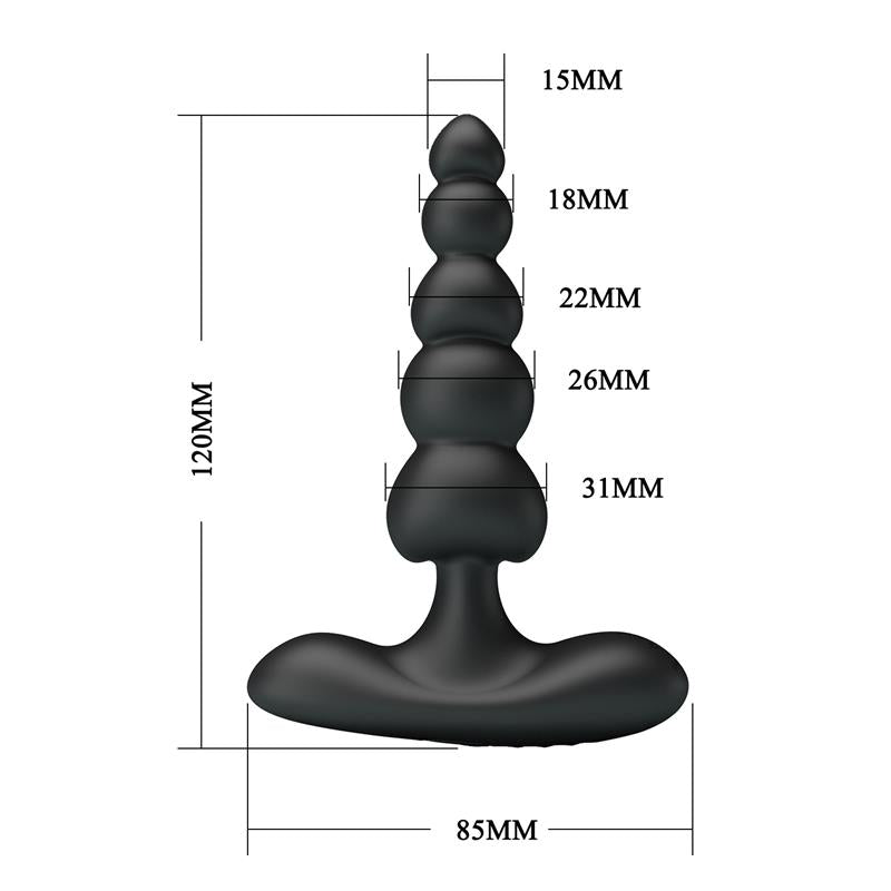 PRETTYLOVE Corban Anal Beads with Vibration