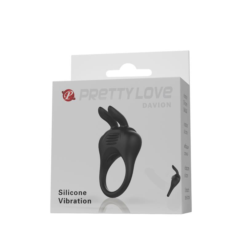 PRETTYLOVE Davion Cock ring with vibration and Rabit
