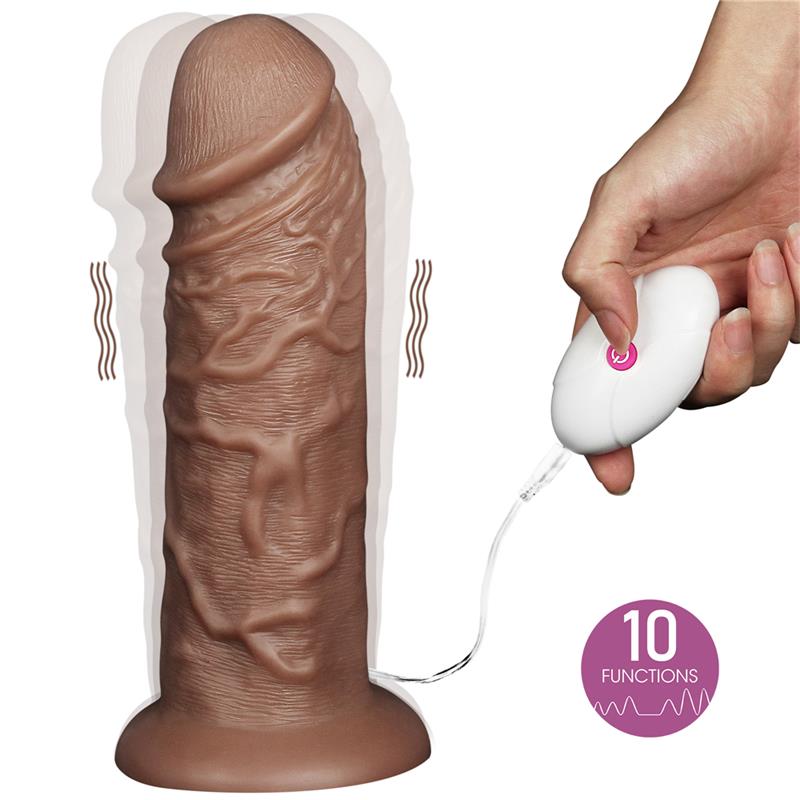 LOVETOY Dildo King 10.5" with Vibration Chubby Brown