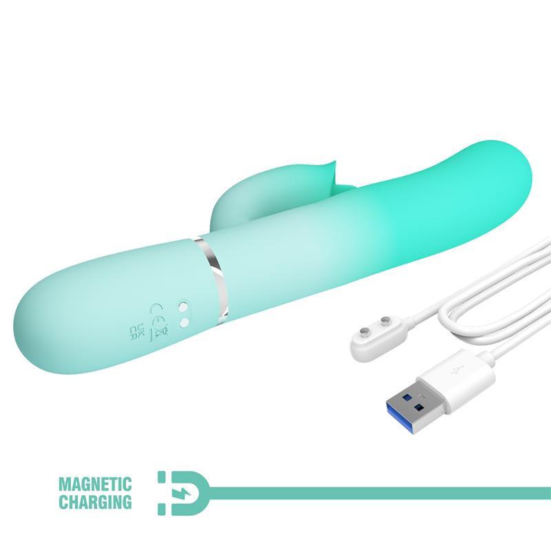 PRETTYLOVE Gigi Rabbit Vibrator Thumping and Licking