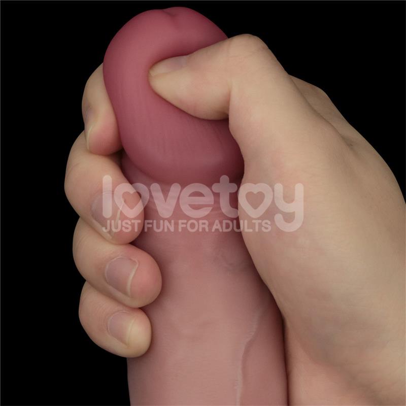 LOVETOY Vibrating Sliding Skin Pro II Silicone 8"